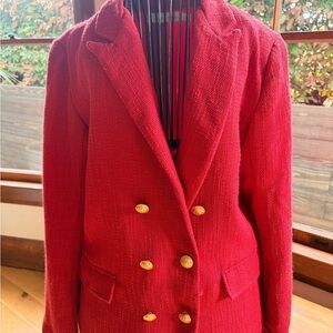 bishop + young Scarlet Blazer with Gold Accents